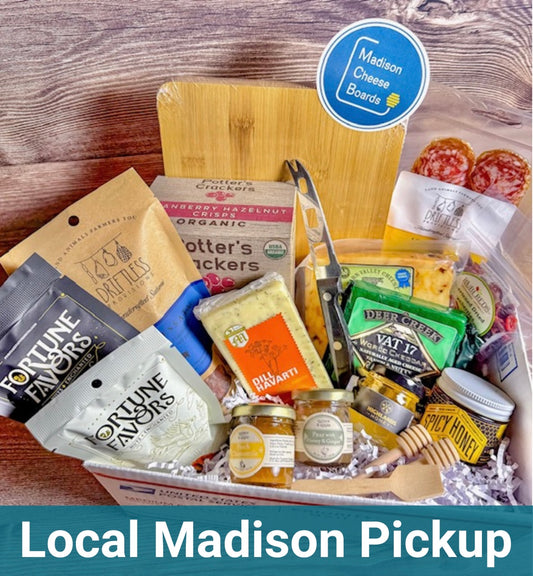 Wisconsin Cheese Board Gift Box [Local Madison Pickup]